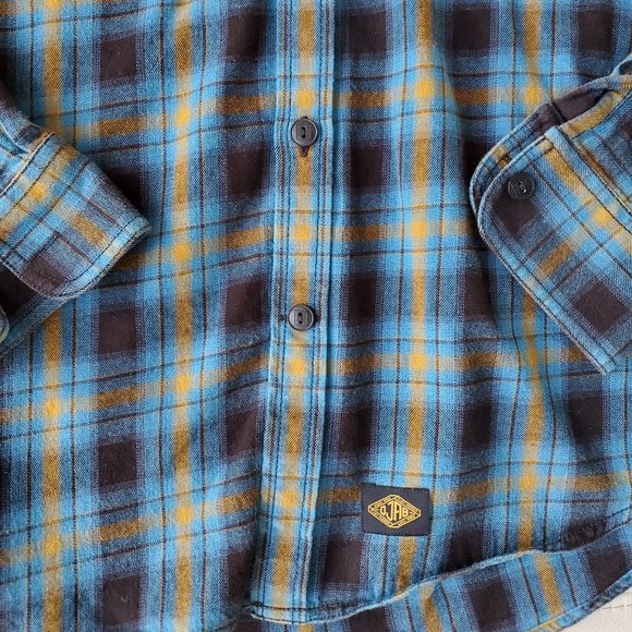 DJAB Blue checkered flannel shirt - Picture 3 of 7